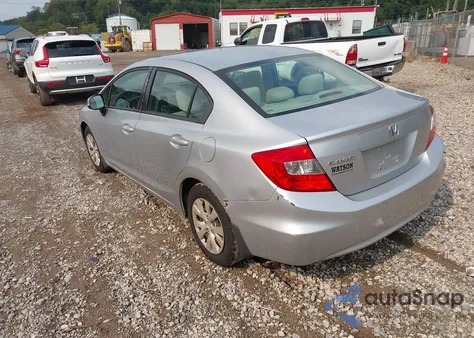 2012 Honda Civic Lx z USA, uszkodzony, nr VIN 19XFB2F59CE352346